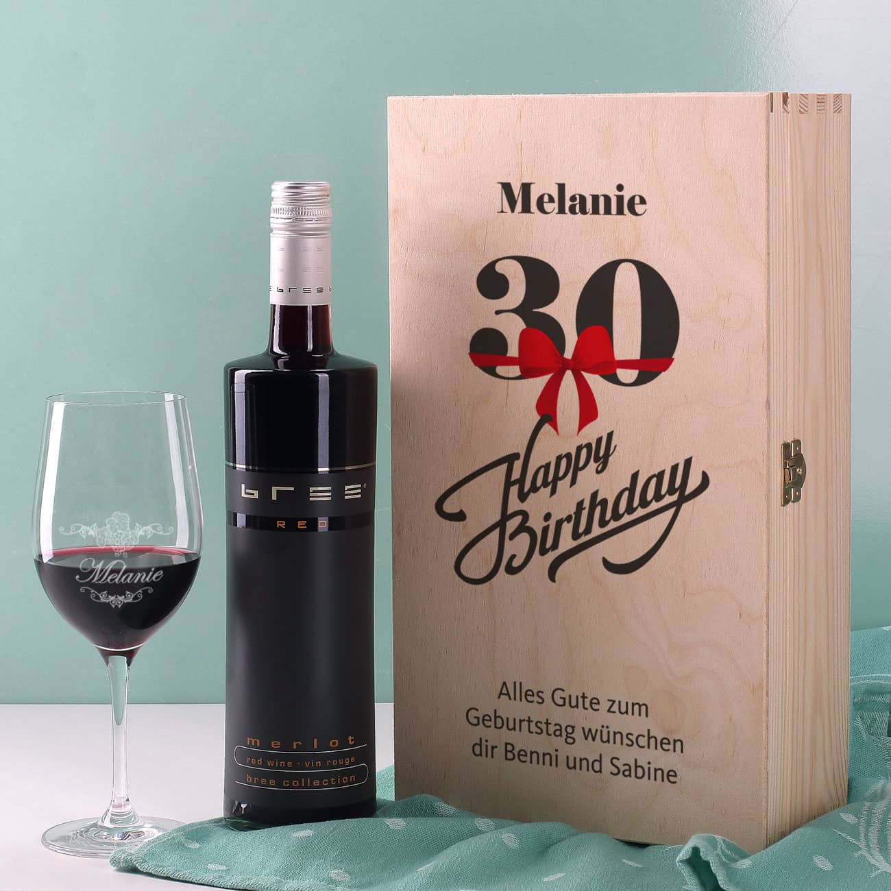 Wein-Geschenkset zum 30. Geburtstag