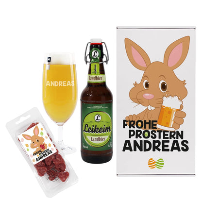 Frohe Prostern Biergeschenkset zu Ostern