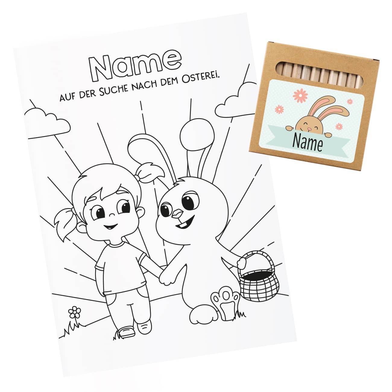 Malheft zu Ostern für Mädchen und Jungen