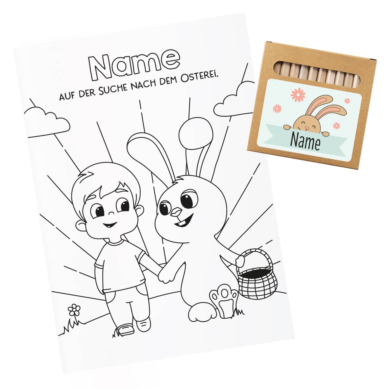 Malheft zu Ostern für Mädchen und Jungen