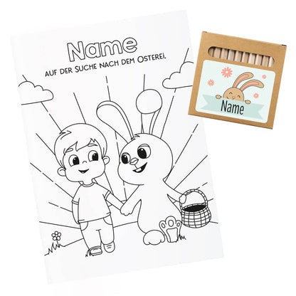 Malheft zu Ostern für Mädchen und Jungen