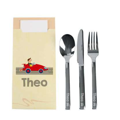 Besteckset mit Wunschnamen personalisiert