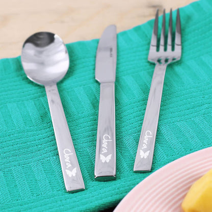 Graviertes Kinderbesteck