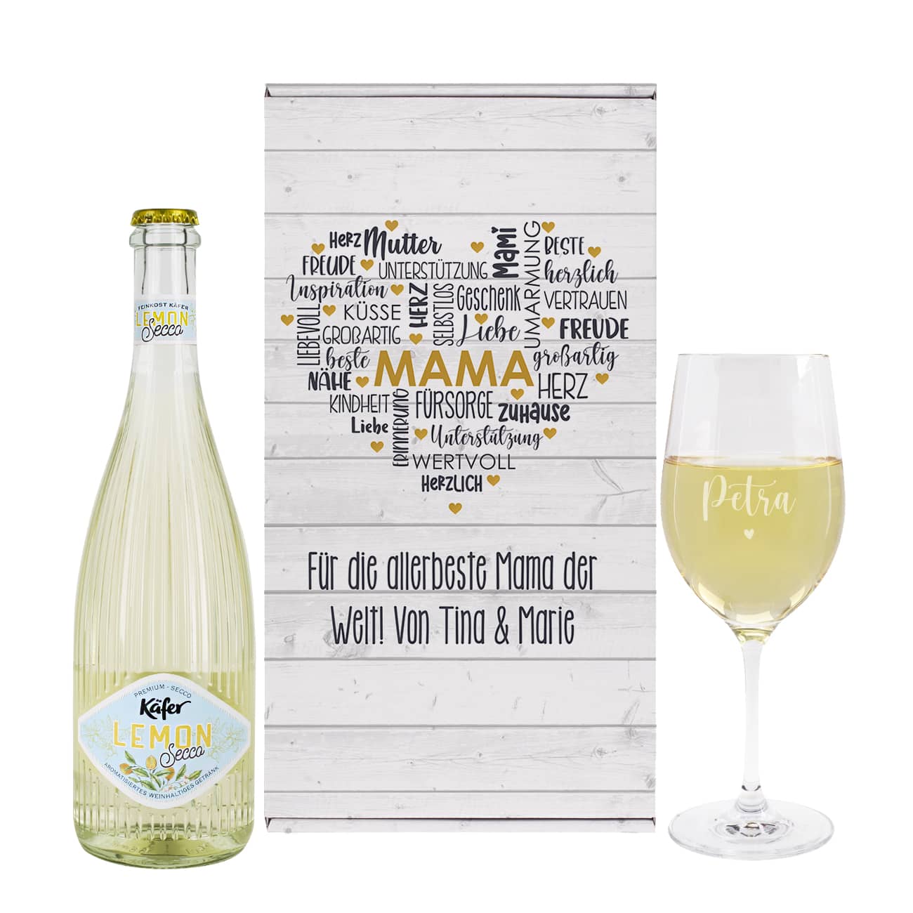 Geschenkset zum Muttertag mit Name und Text personalisiert