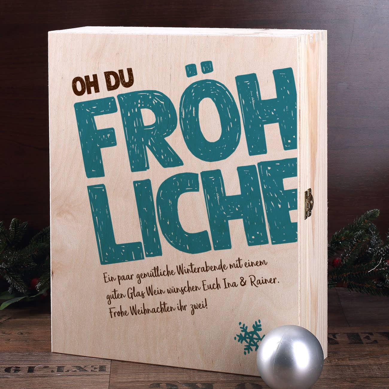 Bedruckte Geschenkbox