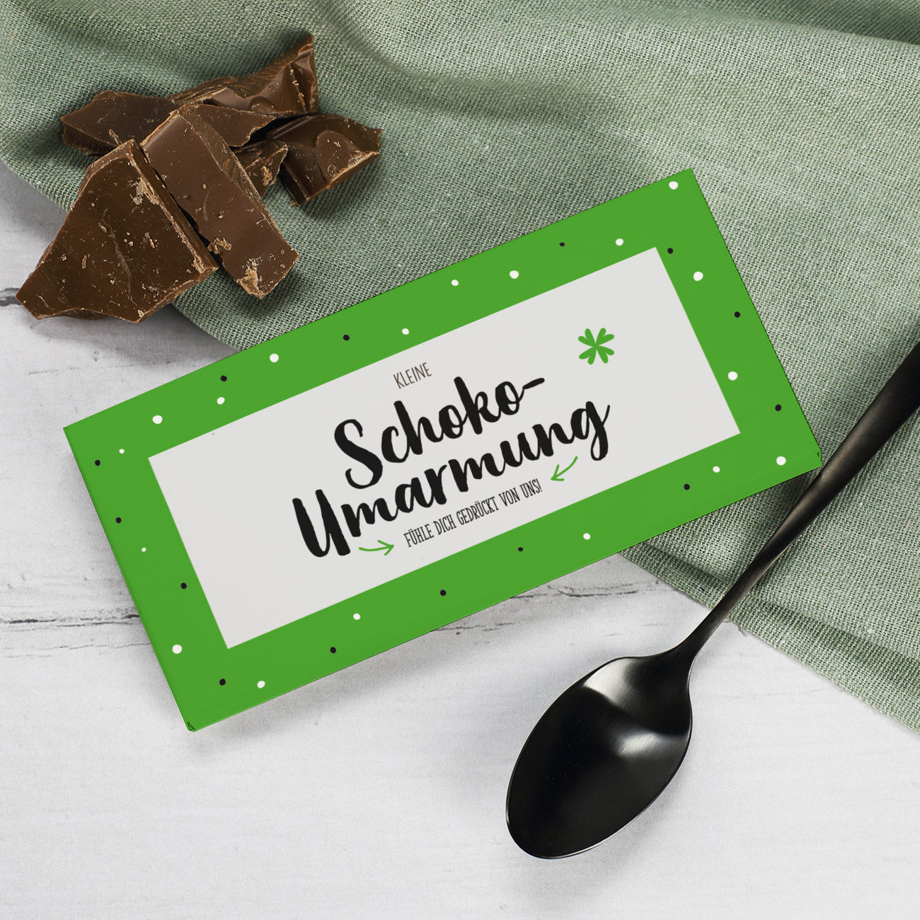 Whisky-Geschenkset zum Abschied mit Glenfiddich, graviertem Glas und Schokolade