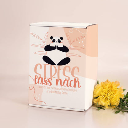 Geschenkverpackung mit Text nach Wunsch