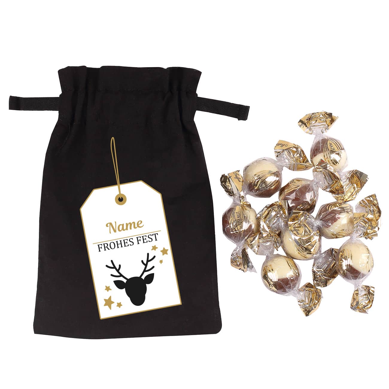 Stoffsack mit Namensaufdruck