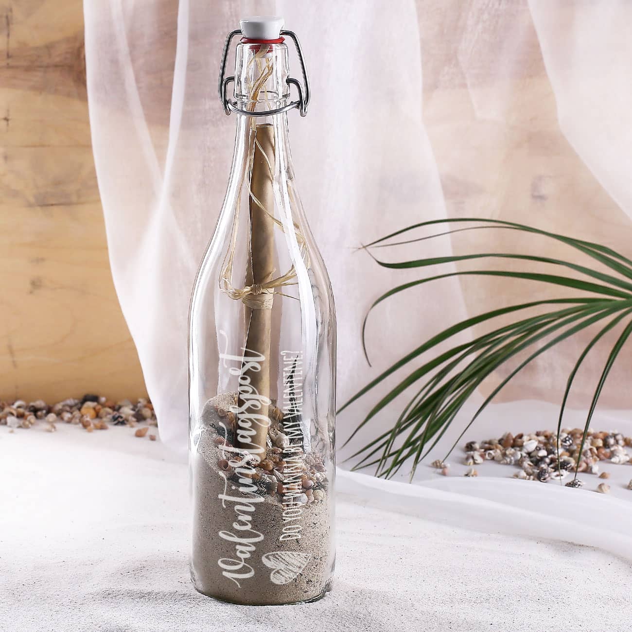 Valentinstagspost mit Bügelverschluss