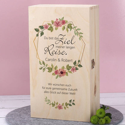Holzbox bedruckt mit Motiv, Ihren Wunschnamen und Wunschtext