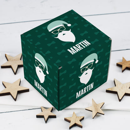 Geschenkbox Hipster Nikolaus mit Name personalisiert