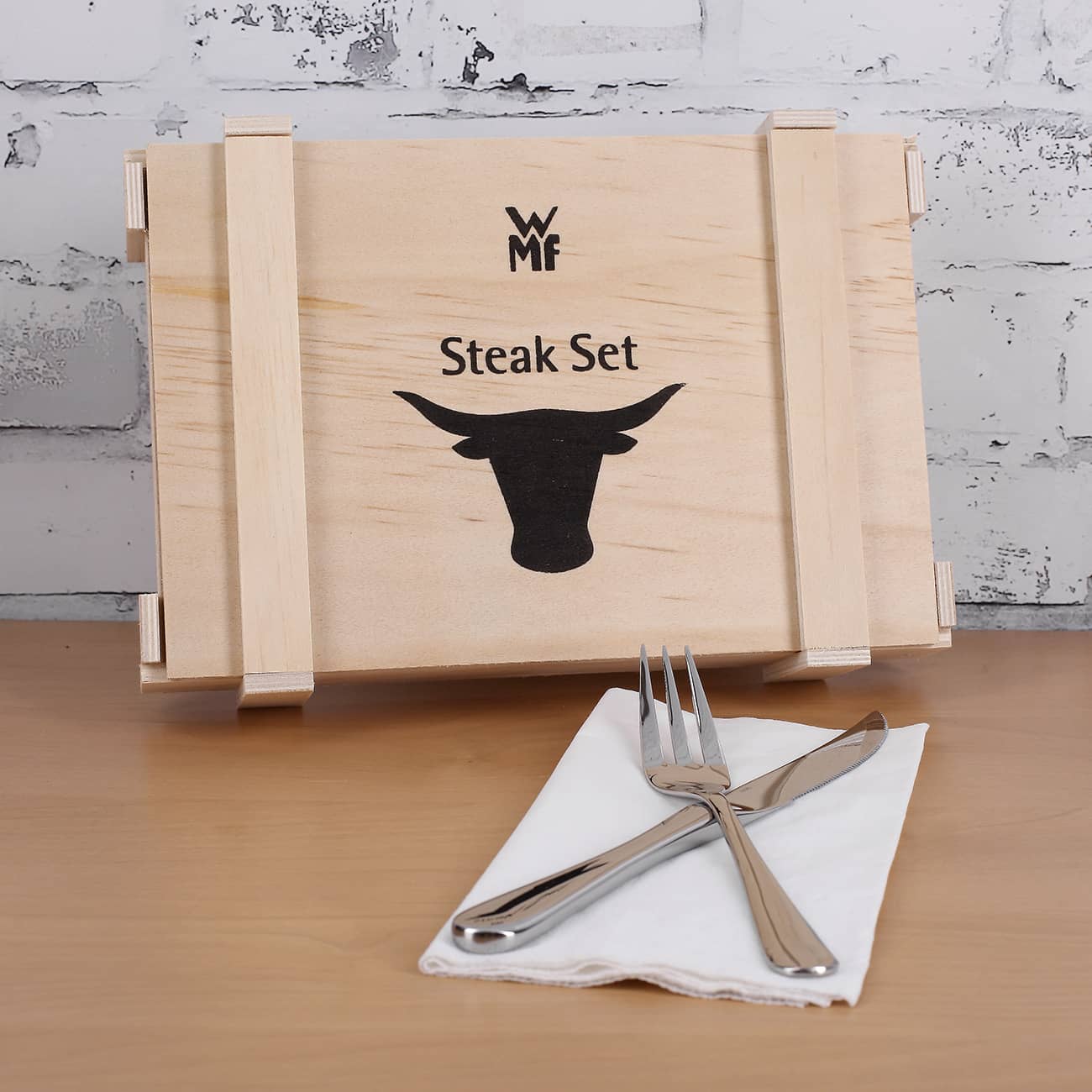 Steak Besteck von WMF in Holzbox