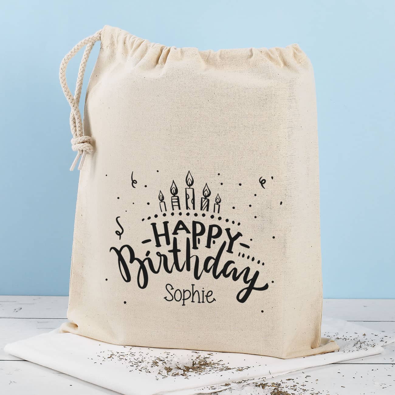 Geschenksack mit Geburtstagsmotiv