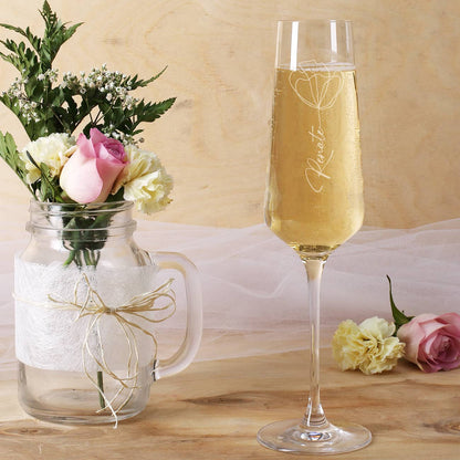 Sektglas mit Namensgravur