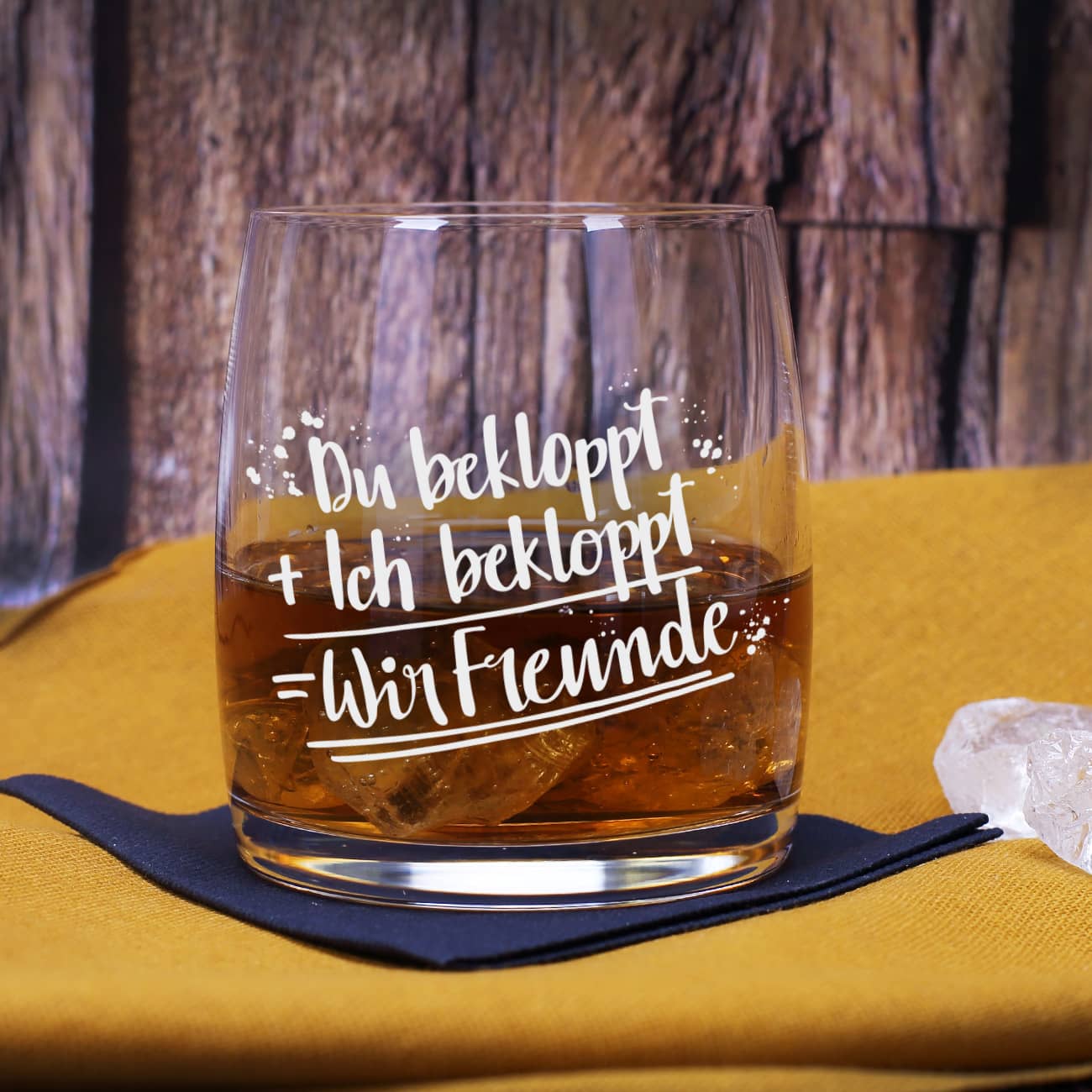 Whisky-Geschenkset für echte Freunde mit Whiskyglas u
