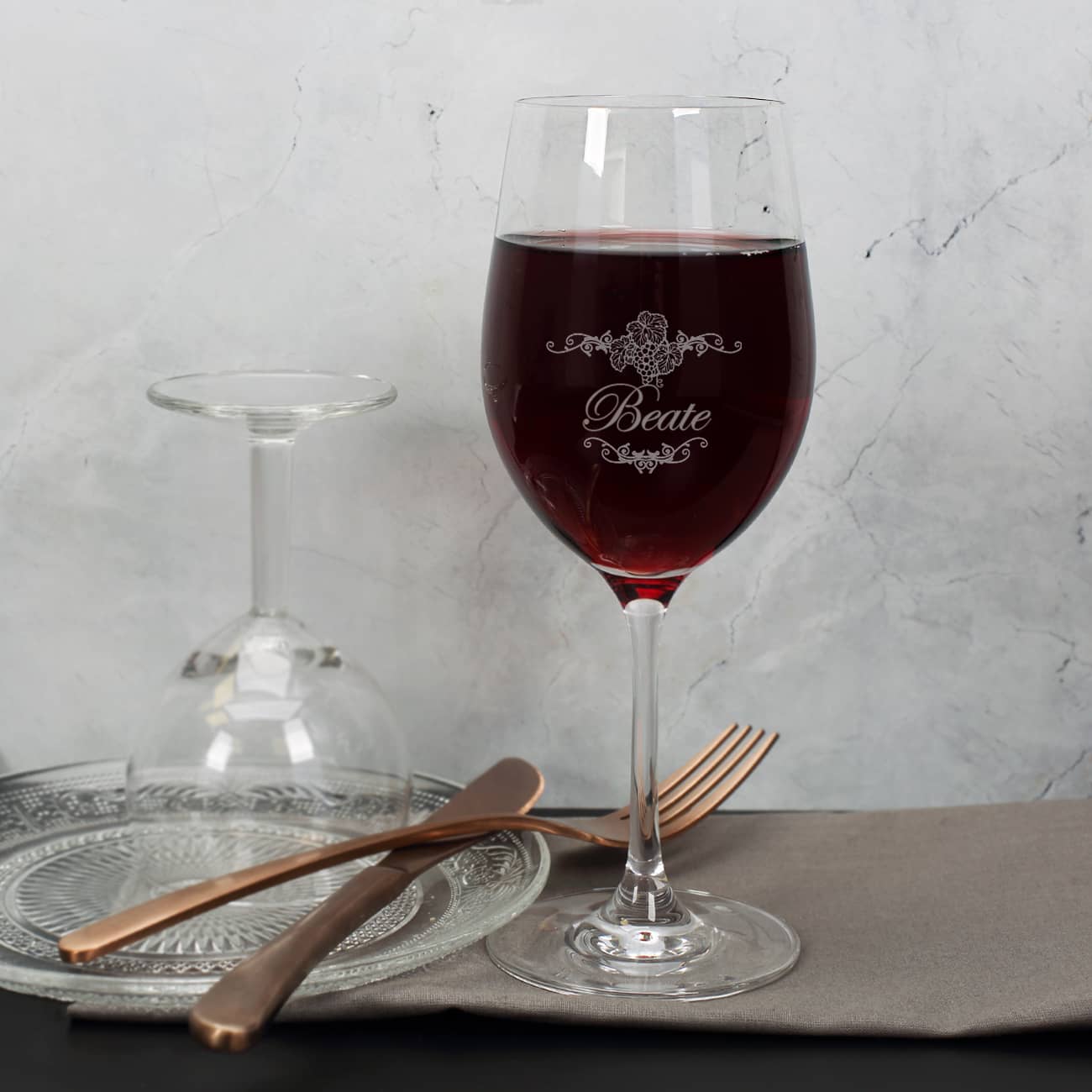 Weinset zum 80. Geburtstag mit Weinglas 