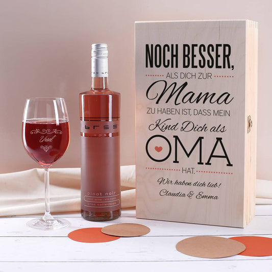 Weingeschenkset für die beste Oma