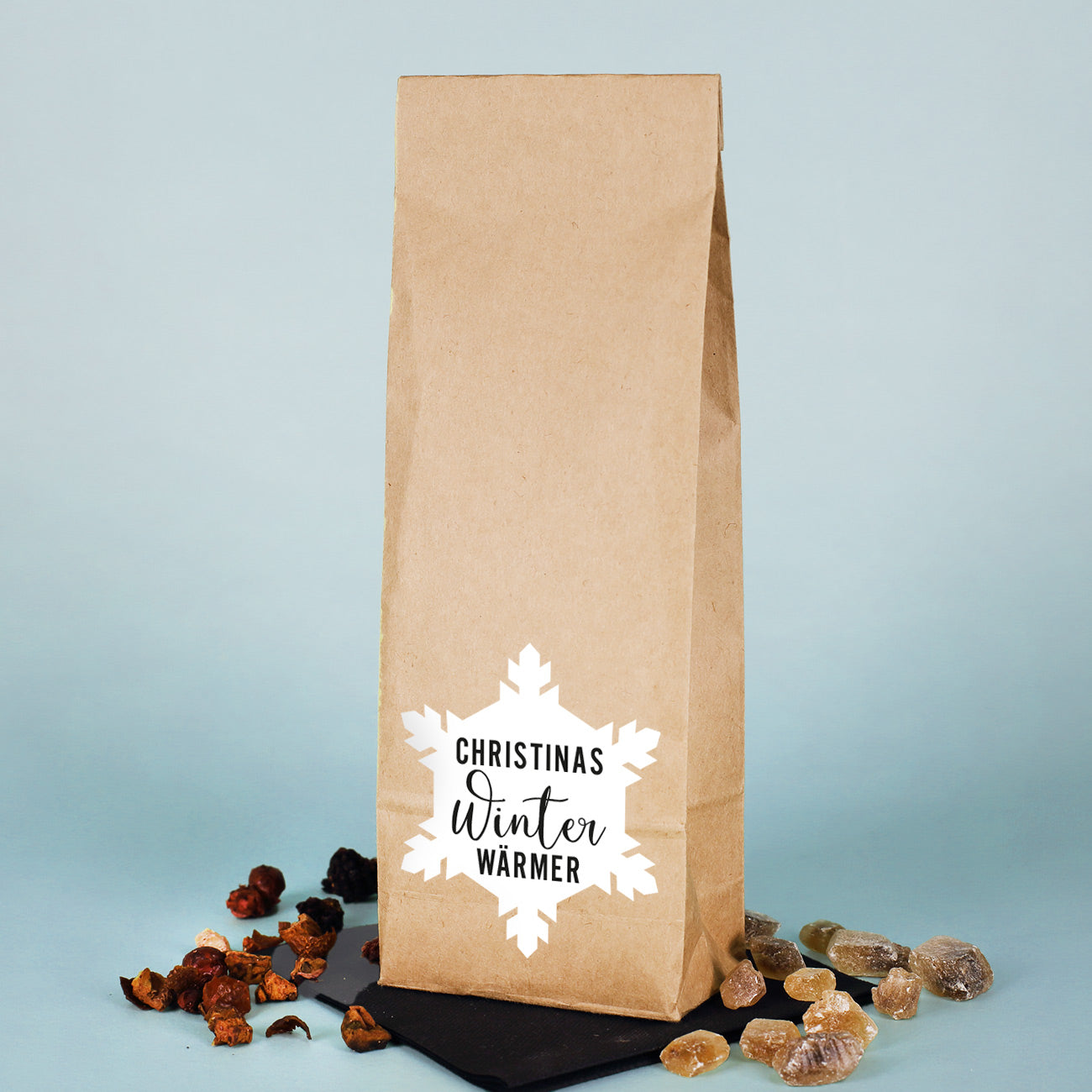 Tee-Set - Winter Wärmer - mit graviertem Teeglas und Teepäckchen