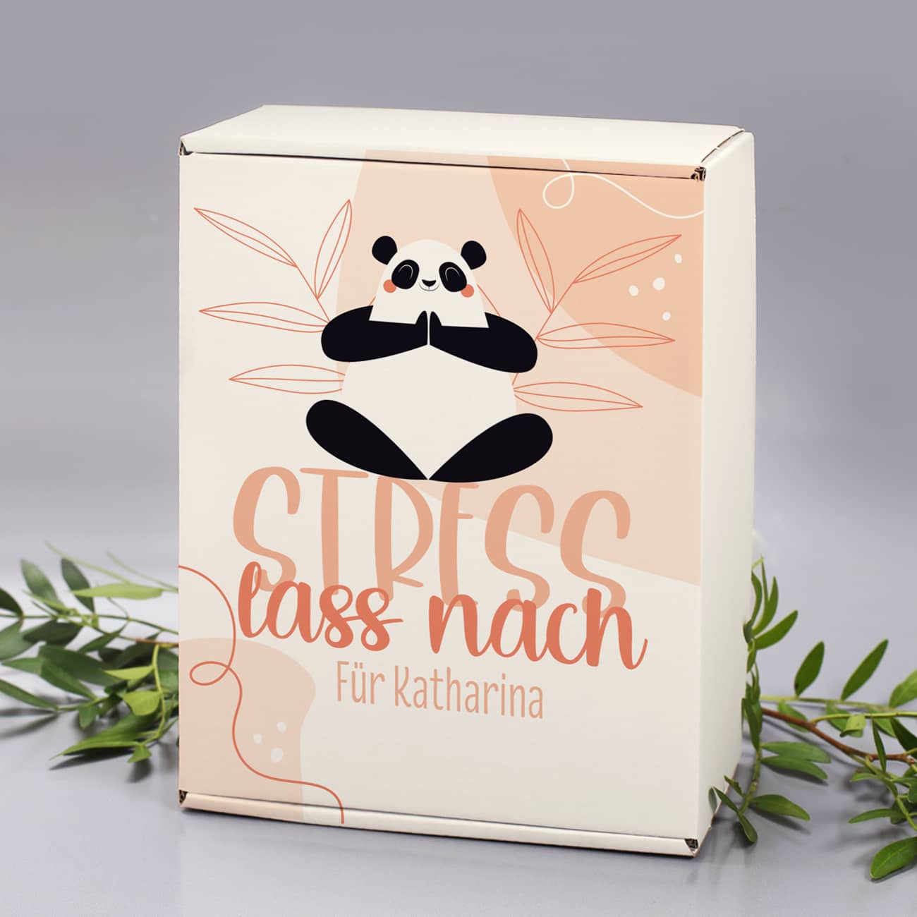 Personalisierte Geschenkbox "Stress lass nach"