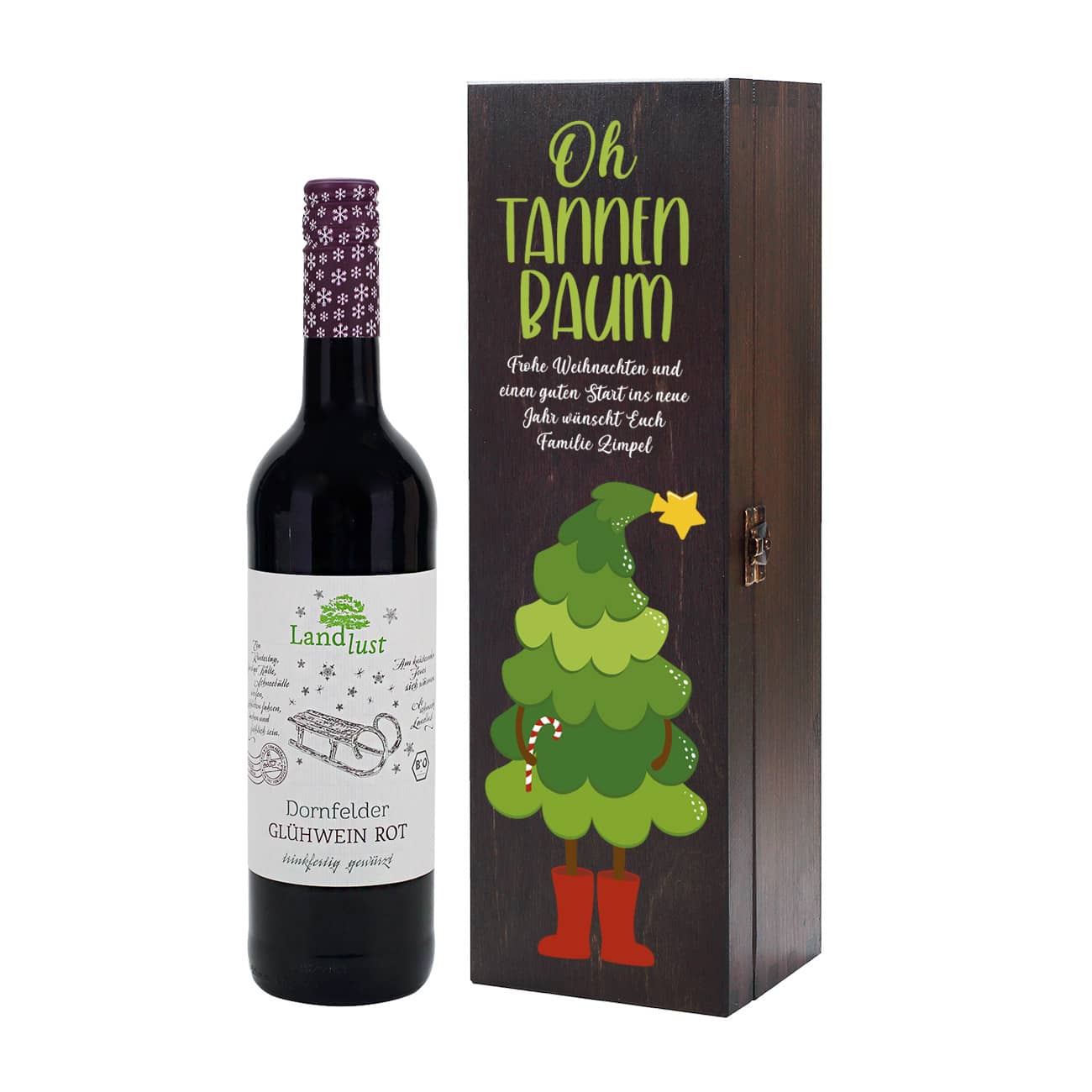 Weinverpackung mit Bio Glühwein