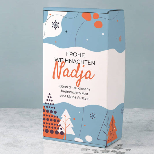 Pappbox mit Namen Ihrer Wahl und Wunschtext