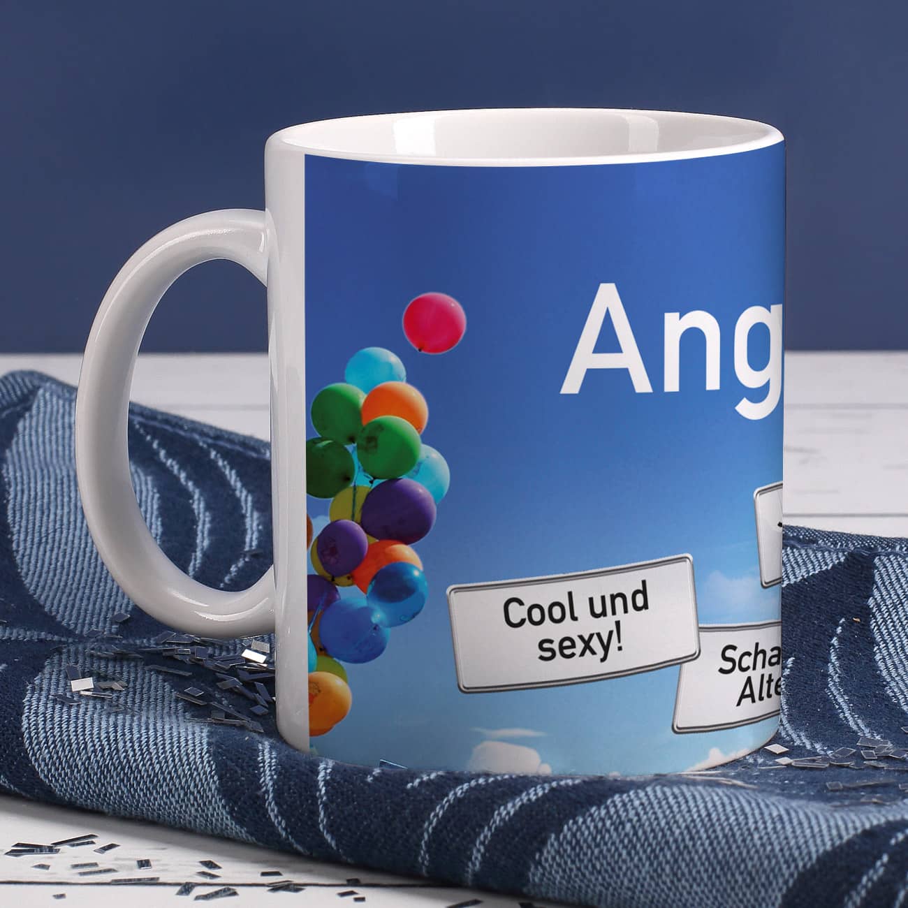 Geburtstagstasse zum 60. Geburtstag Happy Birthday