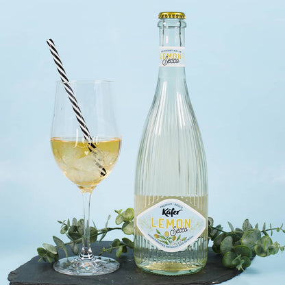 Fruchtsecco mit passendem Glas mit Gravur