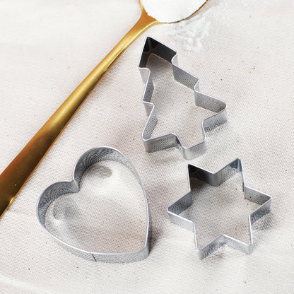 Plätzchenausstechformen - Herz, Tannenbaum und Stern 