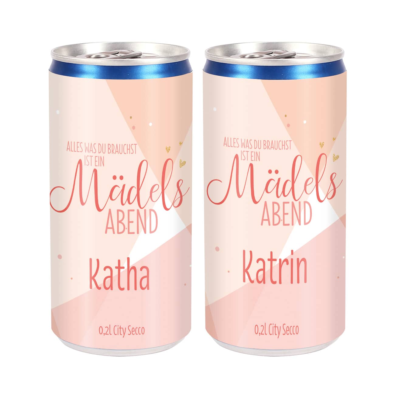 Mädelsabend - 2 Seccodose mit Wunschnamen