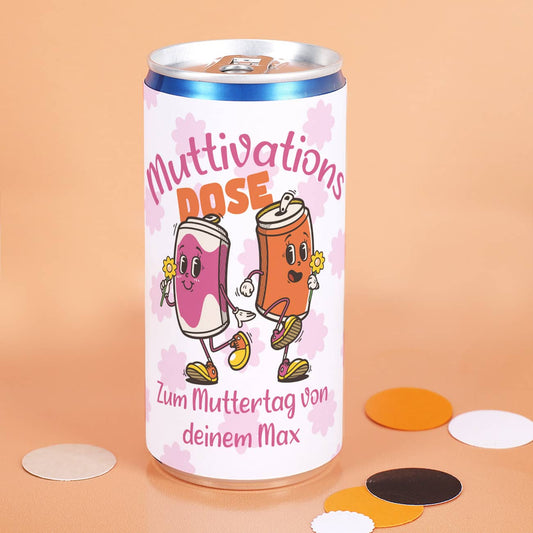 Personalisierte Seccodose mit Text nach Wunsch