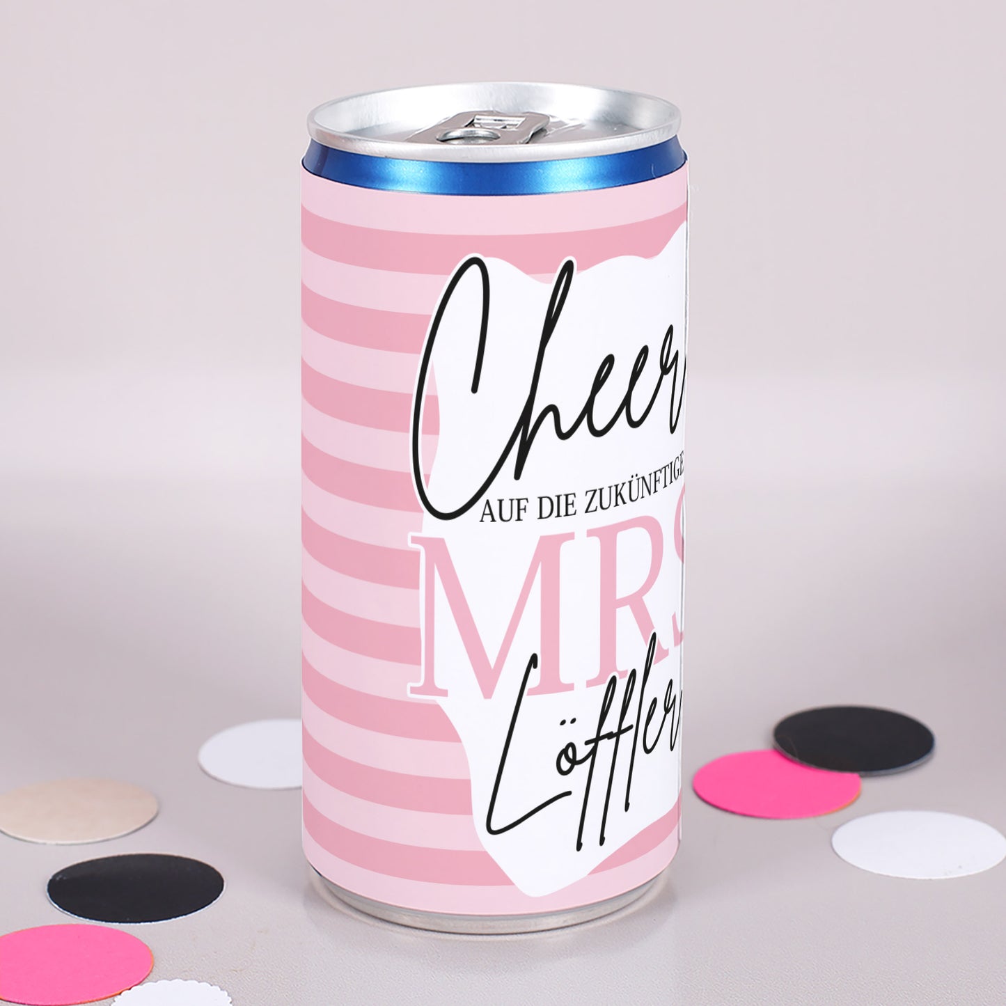 JGA-Secco für die Braut mit Wunschname | Cheers! Auf die zukünftige Mrs.