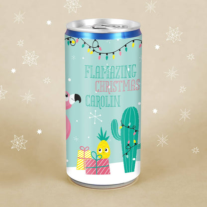 Seccodose mit Flamingo und Name