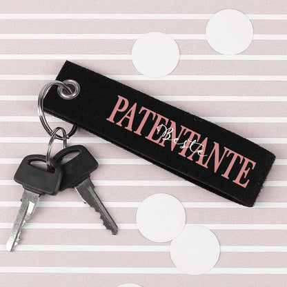 Patentante Schriftzug mit Text personalisiert, beispielsweise Name