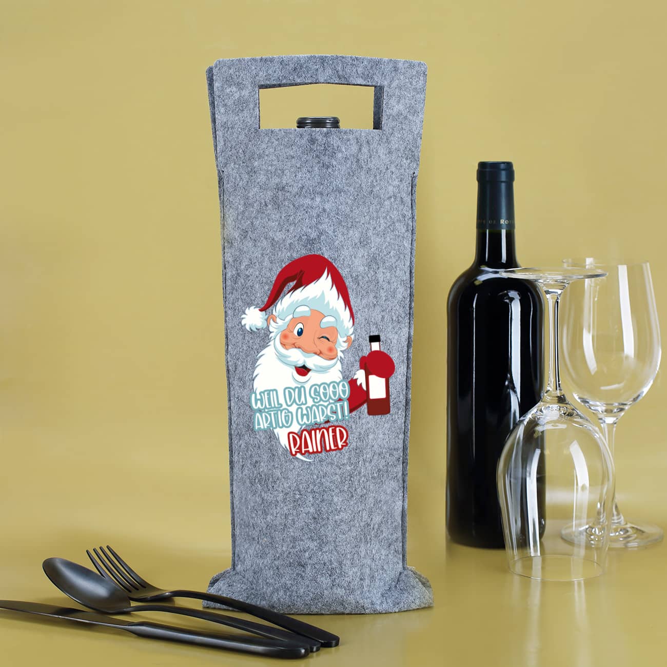 Flaschentasche zu Weihnachten