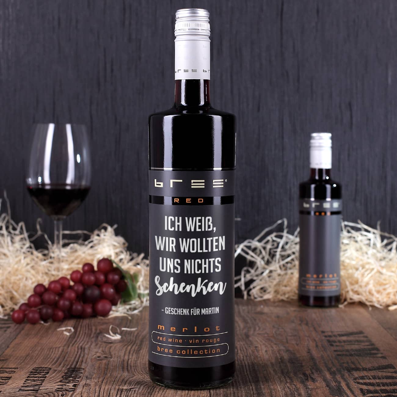 Ich weiß wir wollten uns nichts schenken - Rotwein