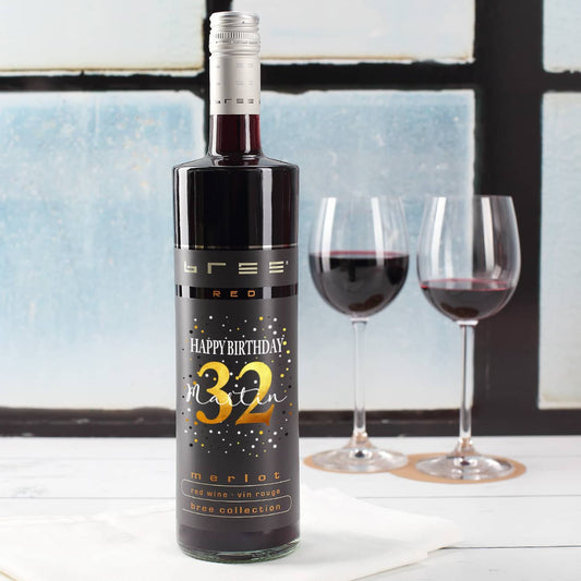 Geburtstagswein mit Aufdruck