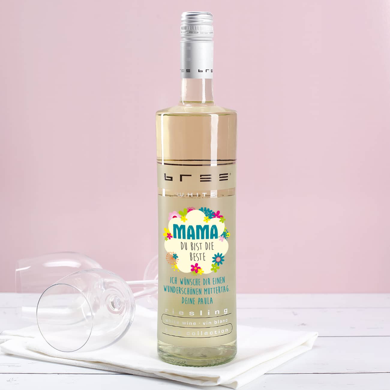 Bree Weißwein - Du bist die Beste!- mit Wunschtext