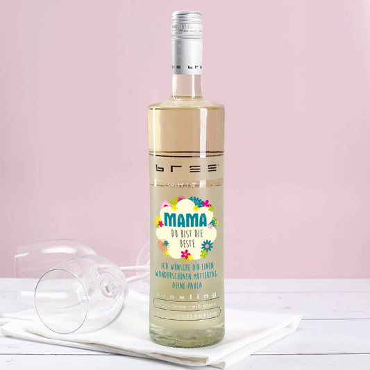 Bree Weißwein - Du bist die Beste!- mit Wunschtext