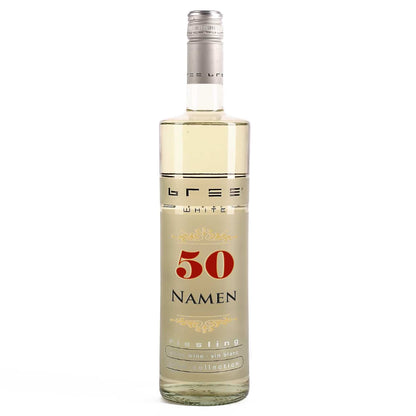 Weinflasche mit Personalisierung zur Goldhochzeit