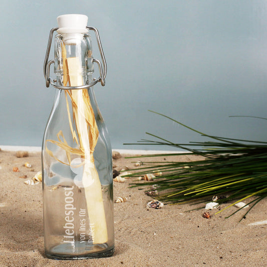 Liebespost aus der kleinen Flasche | Geschenk zum Valentinstag & Hochzeit