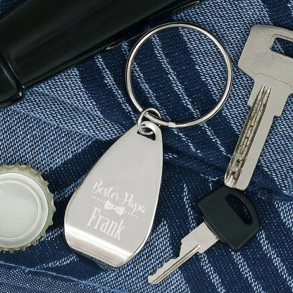 Gravierter Schlüsselanhänger für den besten Papa