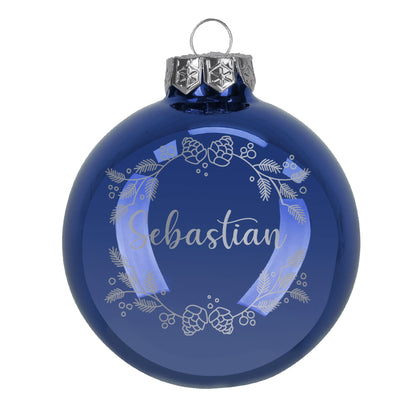 Personalisierte Weihnachtskugeln mit Name | Weihnachtsbaumkugeln & Christbaumkugeln mit Farbauswahl