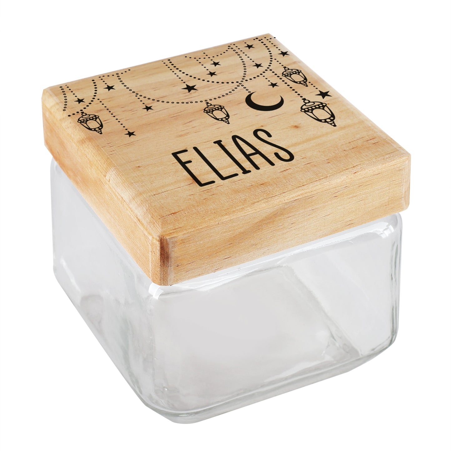 Keksdose / Vorratsglas „Orientalische Kette“ mit Wunschname für Ramadan & festliche Anlässe
