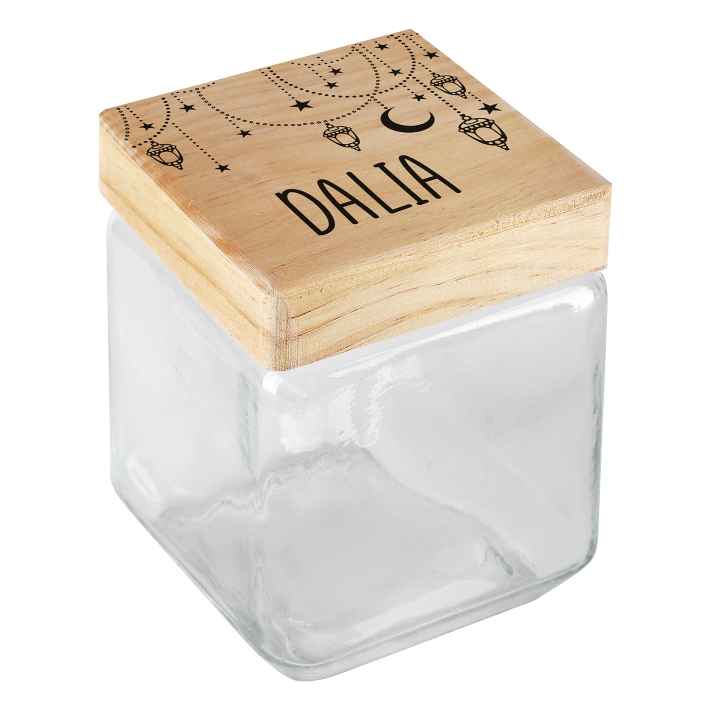 Keksdose / Vorratsglas „Orientalische Kette“ mit Wunschname für Ramadan & festliche Anlässe