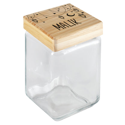 Keksdose / Vorratsglas „Orientalische Kette“ mit Wunschname für Ramadan & festliche Anlässe