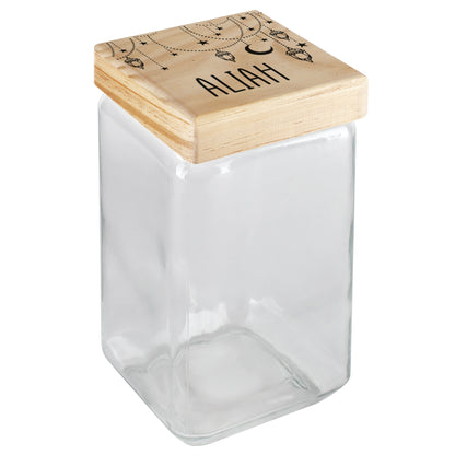 Keksdose / Vorratsglas „Orientalische Kette“ mit Wunschname für Ramadan & festliche Anlässe