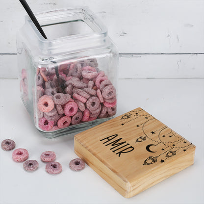 Keksdose / Vorratsglas „Orientalische Kette“ mit Wunschname für Ramadan & festliche Anlässe