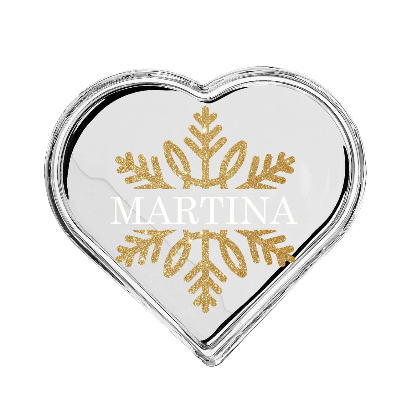 Bedruckte Schmuckdose in Herzform