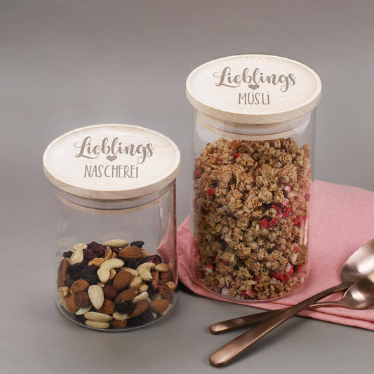 Vorratsdosen in zwei Größen mit Lieblingsmotiv