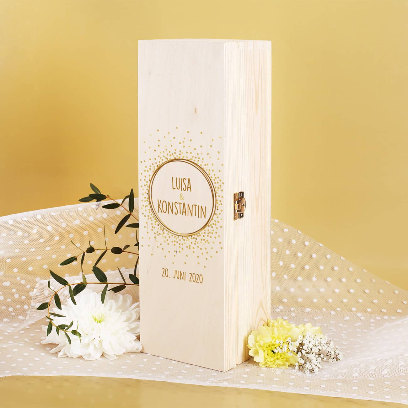 Aufbewahrungsbox für Ihre Hochzeitskerze